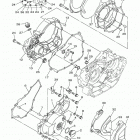 WR250R (WR25RHC/WR25RH) Крышка картера двигателя