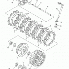 WR250R (WR25RHC/WR25RH) Сцепление
