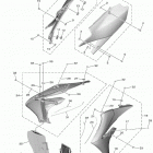 YZ450F  (YZ450FLL/YZ450FLGY) Боковые обтекатели
