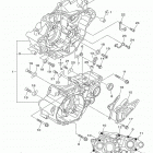 WR250F  (WR250FJ) Картер двигателя