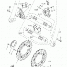 XSR700 (XSR700JGY/XSR700JR/XSR700JCR/XSR700JCGY) Передний суппорт