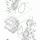 XSR700 (XSR700JGY/XSR700JR/XSR700JCR/XSR700JCGY) Крышка картера двигателя