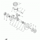 YZ250  (YZ250J2) Коленчатый вал и Поршень
