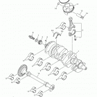 YZFR1 (YZFR1JL/YZFR1JB/YZFR1JCB/YZFR1JCL) Коленчатый вал и Поршень
