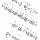 YZ450FX  (YZ450FXJ) Трансмиссия