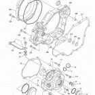 YZ450FX  (YZ450FXJ) Крышка картера двигателя