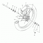 YZ450FX  (YZ450FXJ) Переднее колесо