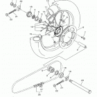 YZ250F (YZ250FJL/YZ250FJW) Переднее колесо