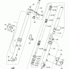 XSR700 (XSR700JGY/XSR700JR/XSR700JCR/XSR700JCGY) Передняя вилка
