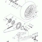 XSR700 (XSR700JCGY/XSR700JGY/XSR700JR/XSR700JCR) Переднее колесо