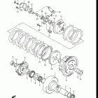 LT300E Quad Runner 1987-1989 Сцепление