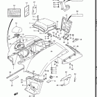 LT300E Quad Runner 1987-1989 Заднее крыло