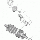 YZFR6 (YZFR6HCL/YZFR6HL/YZFR6HW/YZFR6HCB/YZFR6HCW/YZFR6HB) Коленчатый вал и Поршень