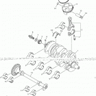 YZFR1 (YZFR1HCL/YZFR1HL/YZFR1HCB/YZFR1HB) Коленчатый вал и Поршень