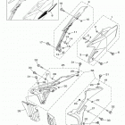 YZ450F (YZ450FHW/YZ450FHL) Боковые обтекатели