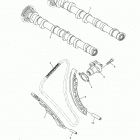 YZFR1 (YZFR1HCL/YZFR1HL/YZFR1HCB/YZFR1HB) Цепь механизма газораспределения