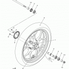 R3ABS YZFR3AHW/YZFR3AHB Переднее колесо