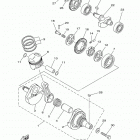 TW200 (TW200H1/TW200H1C) Коленчатый вал и Поршень