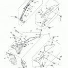 WR250F (WR250FH) Боковые обтекатели
