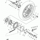 MT03 (MT03LB/MT03LGY) Переднее колесо