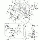 FZ10 (FZ10HB/FZ10HGY/FZ10HCGY/FZ10HCB) Топливный бак