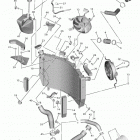 YZFR6 (YZFR6HCL/YZFR6HL/YZFR6HW/YZFR6HCB/YZFR6HCW/YZFR6HB) Радиатор и Патрубки