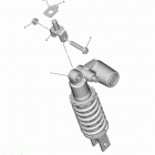 YZFR6 (YZFR6HCL/YZFR6HL/YZFR6HW/YZFR6HCB/YZFR6HCW/YZFR6HB) Задняя подвеска