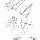 WR250R (WR25RHC/WR25RH) Боковые обтекатели