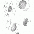 YZFR6 (YZFR6HCL/YZFR6HL/YZFR6HW/YZFR6HCB/YZFR6HCW/YZFR6HB) Крышка картера двигателя
