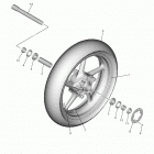 YZFR6 (YZFR6HCL/YZFR6HL/YZFR6HW/YZFR6HCB/YZFR6HCW/YZFR6HB) Переднее колесо