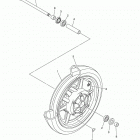 V STAR TOURER (XVS13CTHCL/XVS13CTHL) Переднее колесо