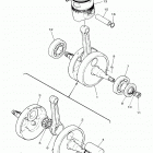 SR400 (SR400HCB/SR400HB) Коленчатый вал и Поршень