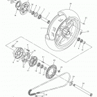 YZFR1 YZFR1HB/YZFR1HCL/YZFR1HCB/YZFR1HL Переднее колесо