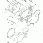 YZ85 (YZ85H) Крышка картера двигателя