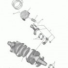 YZFR6 YZFR6HCL/YZFR6HL/YZFR6HW/YZFR6HCB/YZFR6HCW/YZFR6HB Коленчатый вал и Поршень
