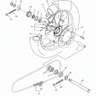 YZ450F (YZ450FHW/YZ450FHL) Переднее колесо