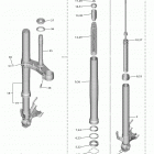 YZFR6 (YZFR6HCL/YZFR6HL/YZFR6HW/YZFR6HCB/YZFR6HCW/YZFR6HB) Передняя вилка