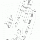 TTR50E (TTR50EH) Передняя вилка