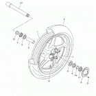 FZ10 (FZ10HCGY/FZ10HCB/FZ10HB/FZ10HGY) Переднее колесо