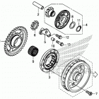 CRF250R AC Муфта стартера