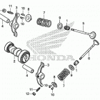 CRF50F Распределительный вал и клапана