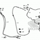 CRF450RX Рычаги,тросы и рулевые переключатели
