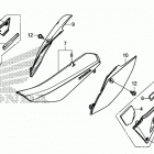 CRF450X Сидение и обтекатели сидения