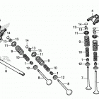 CMX500 Распределительный вал и клапана
