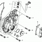 CRF250R AC Крышка картера левая