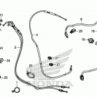 CRF450X Рычаги,тросы и рулевые переключатели