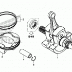 CRF450RX Коленчатый вал и поршни