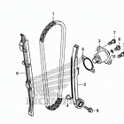 CRF450X Цепь ГРМ и натяжитель