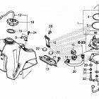 CRF250RX Топливный бак
