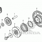 CBR600RA Муфта стартера